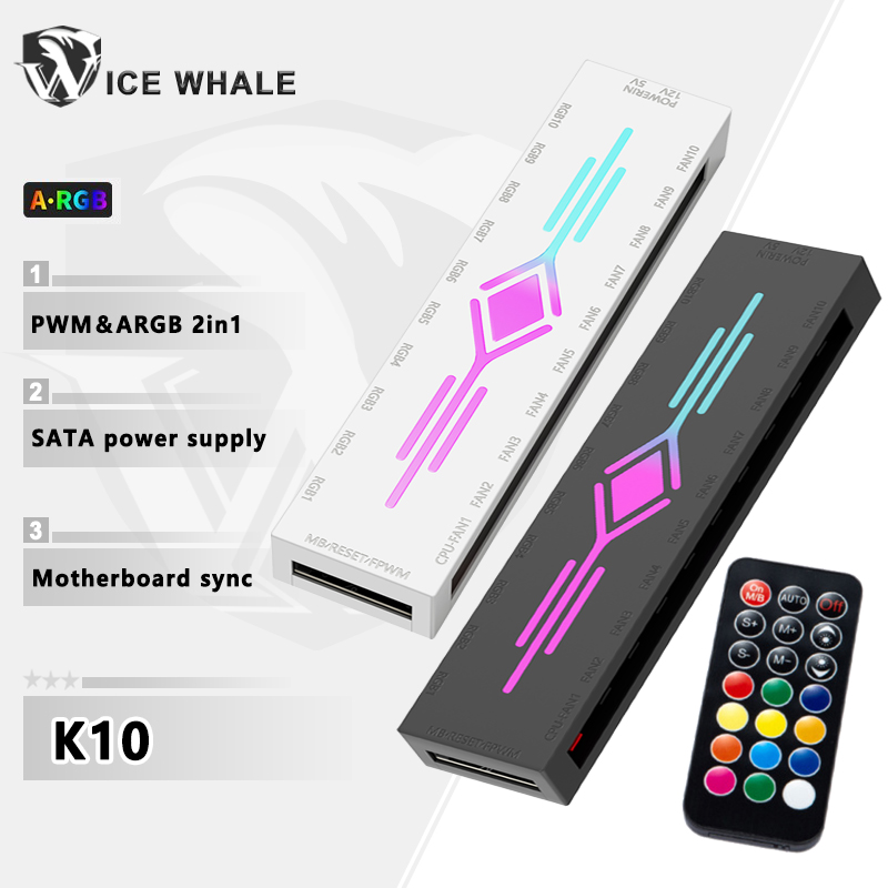 Case Fan Controller - ICE Whale K10 Hub de ventilateurs