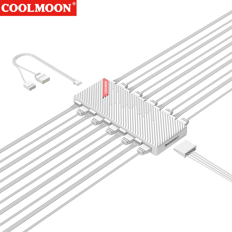 Case Fan Controller - COOLMOON carte mère 5V 3Pin PWM